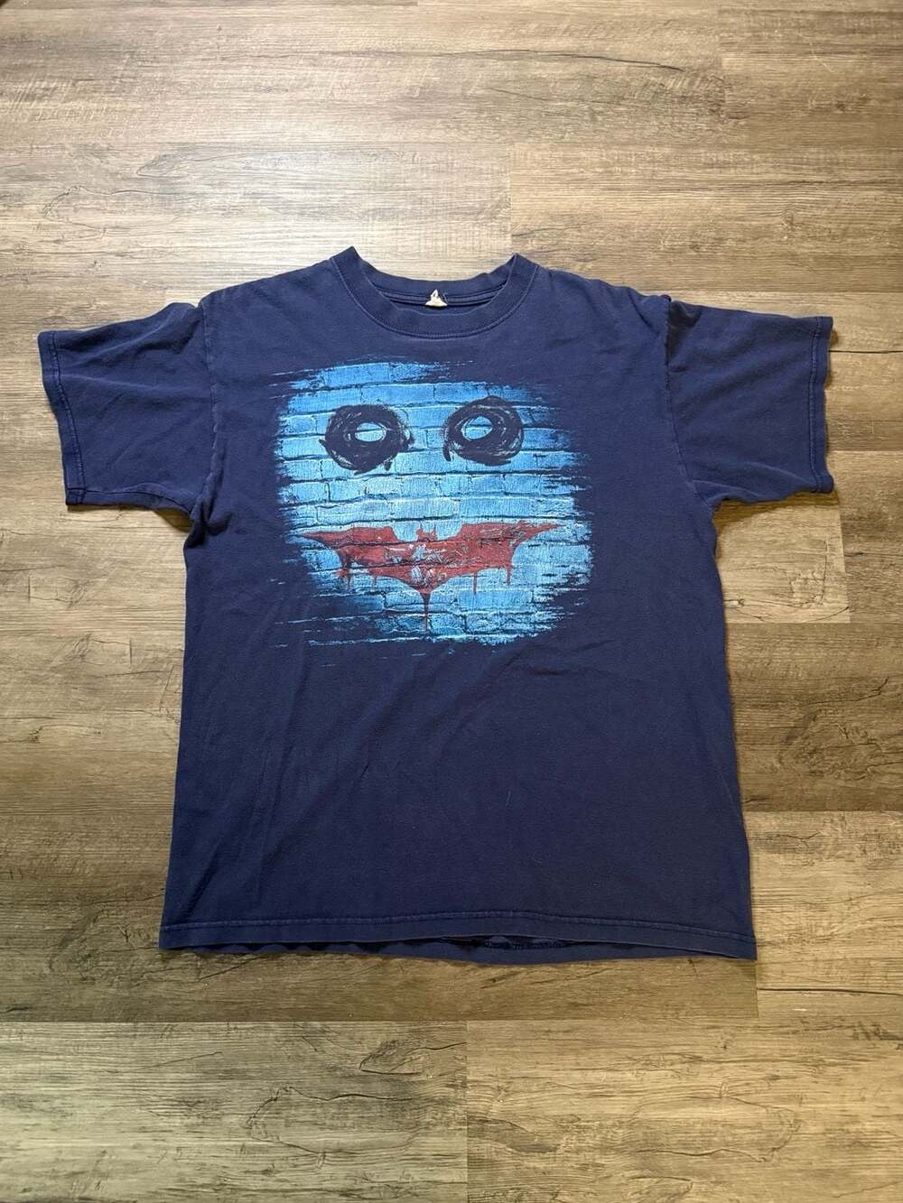 DC Comics The Dark Knight Why So Serious T-Shirt Blue Movie Promo